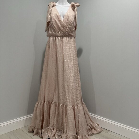 Mac Duggal Pink Polka Dot Dress - Picture 2 of 4